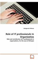 Role of IT professionals In Organizatios