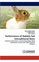 Performance of Rabbits fed Untraditional Diets