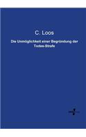 Unmöglichkeit einer Begründung der Todes-Strafe