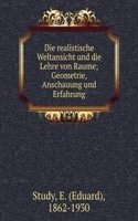 Die realistische Weltansicht und die Lehre von Raume