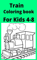 Train Coloring book For Kids 4-8