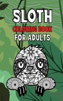 Sloth Coloring Book For Adults