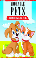 Adorable Pets Coloring Book