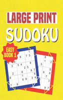 Large Print Sudoku Easy Book 1