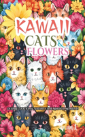 Stress Relief Kawaii Cats and Flowers