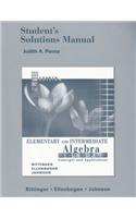 Student Solutions Manual for Elementary and Intermediate Algebra: Concepts and Applications