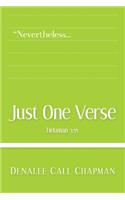 Just One Verse