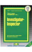 Investigator-Inspector: Passbooks Study Guide