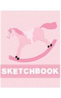 Sketchbook: Beautiful Horse Sketchbook for Adults/Children Animals Lovers to Sketching, Whiting, Drawing, Journaling and Doodling, (8.5x11x Inch. 21.59x27.94 cm