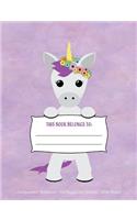 Composition Notebook: Unicorn Wide Ruled Notebook Creative Writing Journal