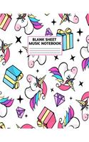 Blank Sheet Music Notebook
