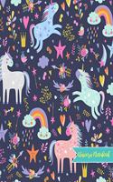 Unicorn Notebook: Cute Kawaii Journal and Diary Large 8.5 x 11 Matte Cover with Blank Lined Ruled White Paper Interior - Perfect for School, Gifts for Kids (Girls and