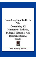 Something New To Recite V1