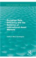 Exchange Rate Efficiency and the Behaviour of International Asset Markets (Routledge Revivals)