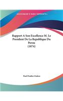 Rapport A Son Excellence M. Le President De La Republique Du Perou (1874)