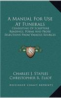 A Manual for Use at Funerals