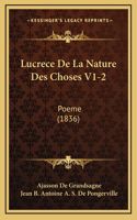 Lucrece De La Nature Des Choses V1-2