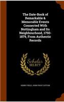 The Date-Book of Remarkable & Memorable Events Connected With Nottingham and Its Neighbourhood, 1750-1879, From Authentic Records