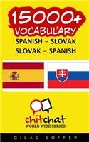 15000+ Spanish - Slovak Slovak - Spanish Vocabulary