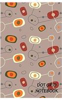 Dot Grid Notebook - Retro Pattern: Dot Grid Pages: 3