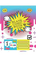 Blank Comic Book For Kids