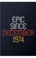 Epic Since December 1974