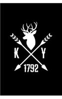 KY 1792: A Journal, Notepad, or Diary to write down your thoughts. - 120 Page - 6x9 - College Ruled Journal - Writing Book, Personal Writing Space, Doodle, N
