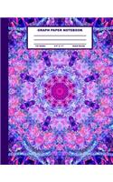 Graph Paper Notebook: Mandala Cover Design - Quad Ruled - 120 Pages - 8.5" X 11" - Matte Finished Soft Cover