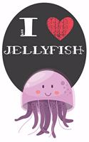 I Heart Jellyfish: A Cute Jellyfish Lovers Journal / Notebook / Diary Perfect for Birthday Present or Christmas Gift Great for kids, Teens or Students(6x9 - 110 Blank 