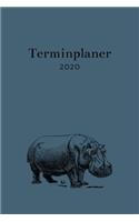 Terminplaner 2020: Nilpferd Kalender I Wochenkalender I Jahresplaner I Jahreskalender I Terminplaner I für Männer und Frauen, Mädchen und Jungen - Wochenplaner A5 Lieb