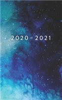 2020 - 2021: Weekly Planner Starting January 2020 - December 2021 5 x 8 Dated Agenda 24 Month Appointment Calendar Organizer Book Soft-Cover Watercolor Space