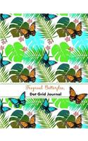 Tropical Butterflies - Dot Grid Journal