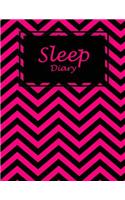 Sleep Diary: Cute Pink Book, Monitor Healthy Sleep Habits And Insomnia Large Print 8.5" x 11" Sleep Tracker Log Journal (Five Minutes Journal Before Bed)