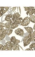 Natural Tropical Hibiscus Leaves Seamless Pattern