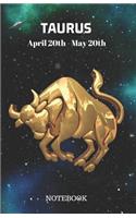 Taurus April 20th to May 20th Notebook