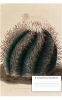 Cactus Journal: Vintage Artwork Composition Notebook