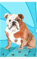 Journal Notebook For Dog Lovers, English Bulldog Sitting Pretty 1: Blank Journal To Write In, Unlined For Journaling, Writing, Planning and Doodling, For Women, Men, Kids, 160 Pages, Easy To Carry Size.