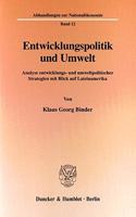 Entwicklungspolitik Und Umwelt