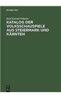 Katalog der Volksschauspiele aus Steiermark und Kärnten