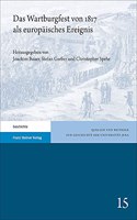 Das Wartburgfest Von 1817 ALS Europaisches Ereignis