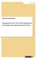 Management einer Non Profit Organisation am Beispiel eines gemeinnützen Vereins