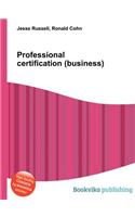 Professional Certification (Business)