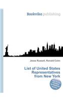 List of United States Representatives from New York