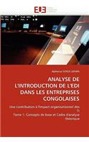 Analyse de l''introduction de l''edi Dans Les Entreprises Congolaises