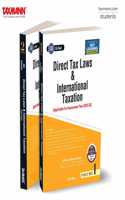 Taxmann's Direct Tax Laws & International Taxation | 2 Vols (Paper 4 | DT | A.Y. 2025-26) â€“ Perfect balance b/w detailed studies & summarised approach | CA Final | New Syllabus | May/Nov. 2025 Exams