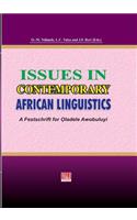 Issues in Contemporary African Linguistics