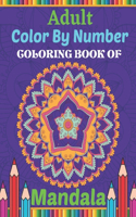 Adult Color By Number Coloring Book Of Mandala