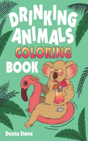 Drinking Animals Coloring Book