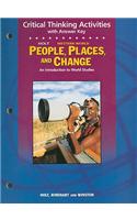 Holt People, Places, and Change Western World Critical Thinking Activities with Answer Key: An Introduction to World Studies