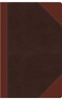 NKJV, Ultraslim Reference Bible, Large Print, Imitation Leather, Brown, Indexed, Red Letter Edition